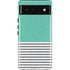Teal and Grey Stripes Pixel Cases